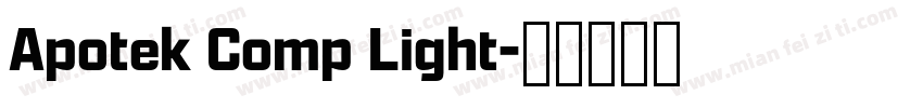 Apotek Comp Light字体转换